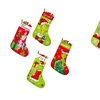 Image 1: 4-Pack Grinch-Inspired Christmas Stockings 