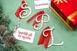 Silvertone Initial Ornaments - Second Medium