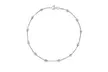 Italian Sterling Silver 10" Station Anklets   - Second Medium