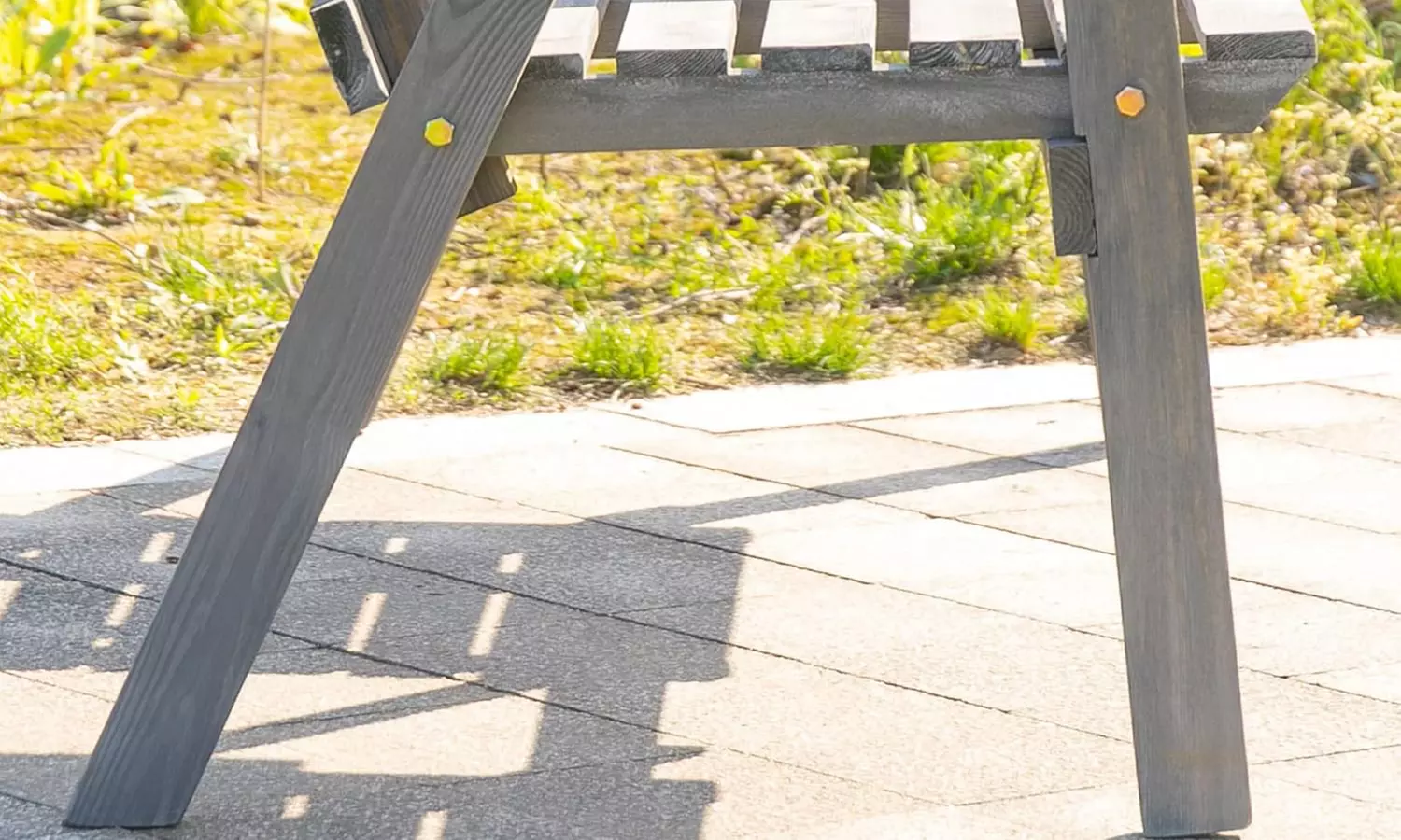 Outsunny 2-Seater Wooden Bench with Centre Table
