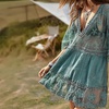 Image 19: Boho-Style Lace Cover-Up Beach Dress