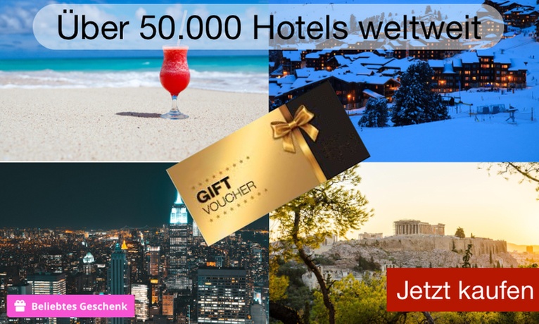 3, 7 oder 14 Nächte in einem von 50000+ Hotels in 220+ Ländern