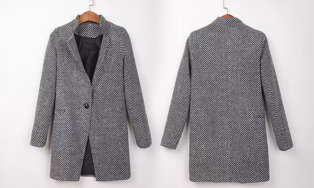 Manteau femme chiné modèle Lolita - Primary Image