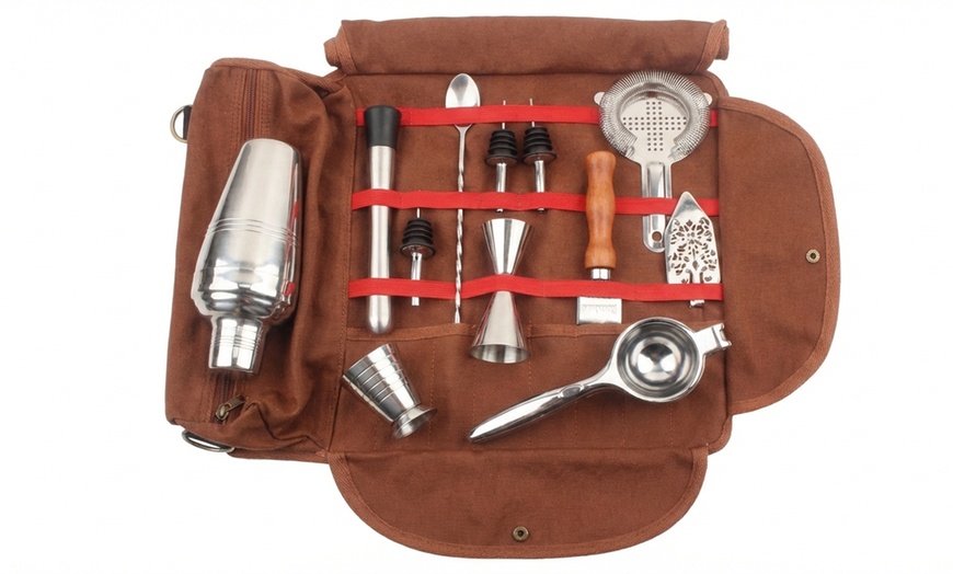 Image 3: Portable Bartender Barista Kit