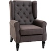 Image 2: HomCom High Back Armchair in choice of colours