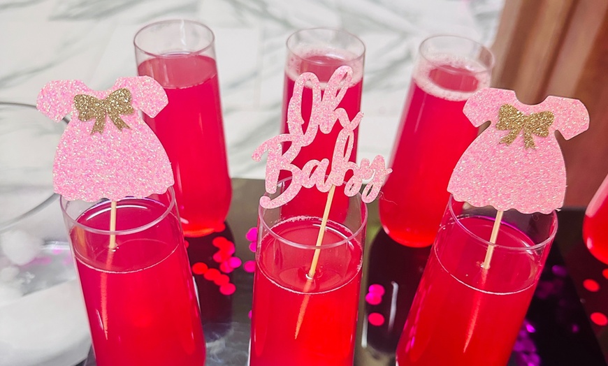 Image 5: Smoky Cocktail Bar Setup for 50 or 100 Guests with Glassware & More