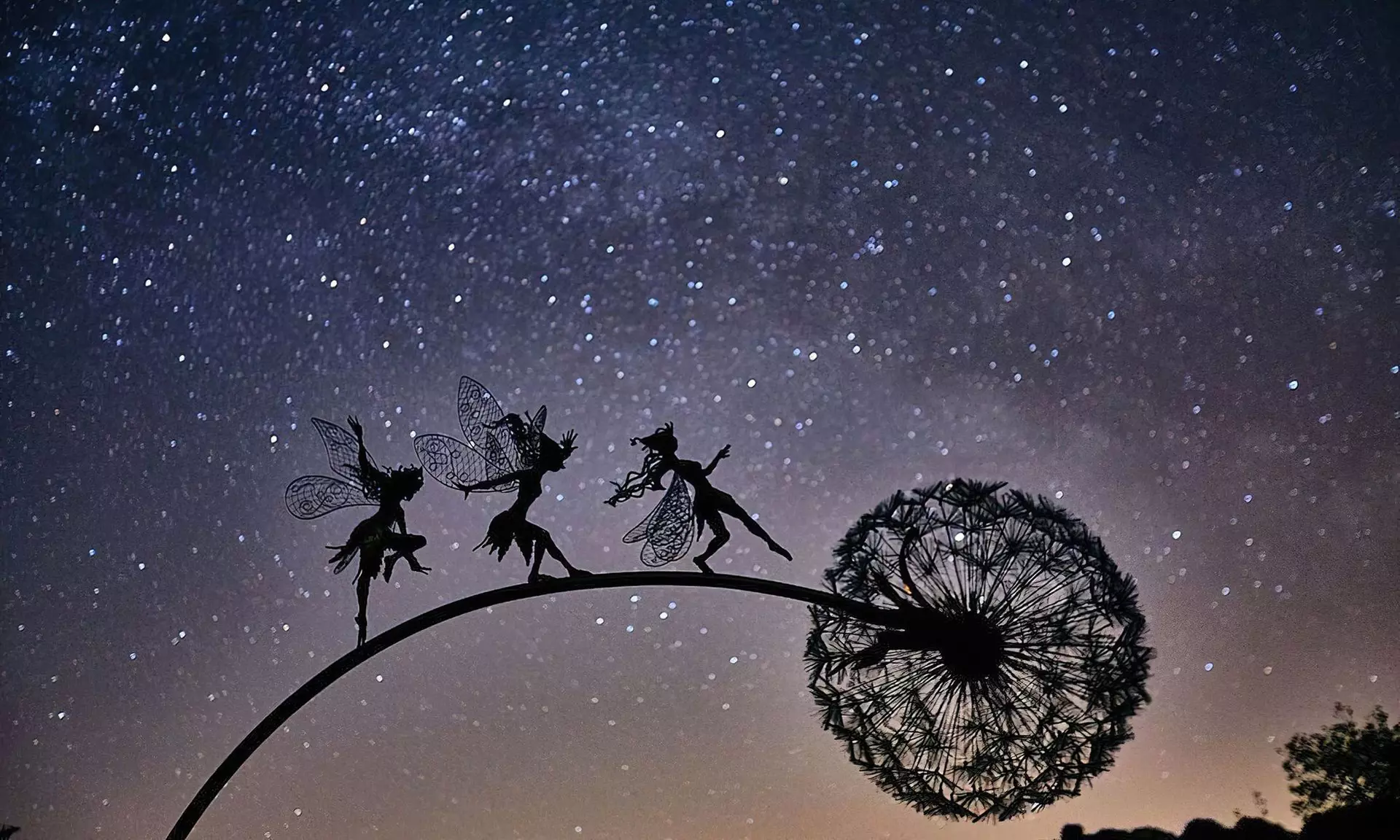 Dandelion Flower Fairy Patio Decorative Ornament