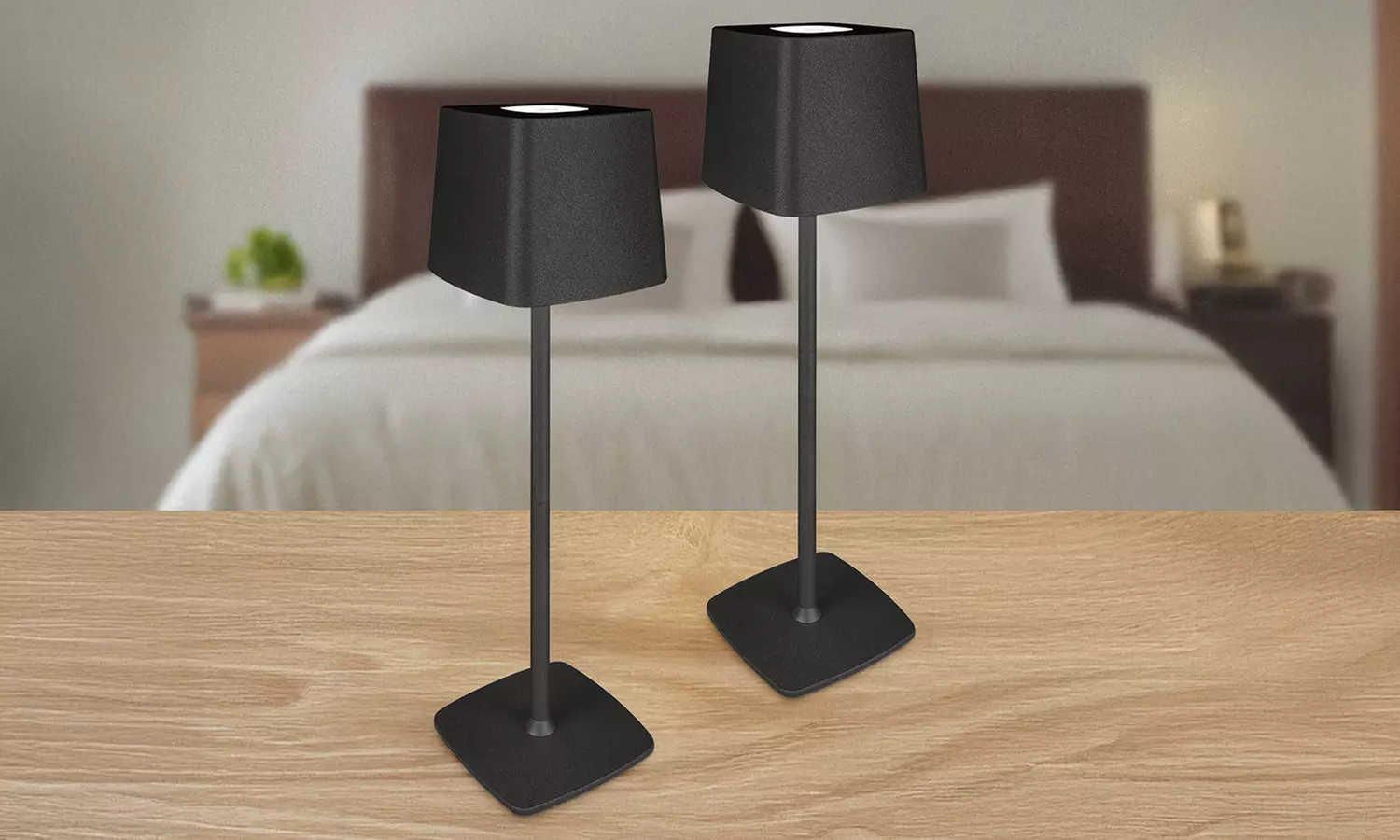 Lot de 2 lampes LED design moderne