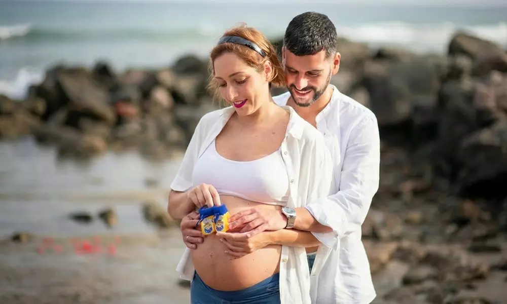 Sesión fotográfica Dulce espera con fotos editadas en alta resolución