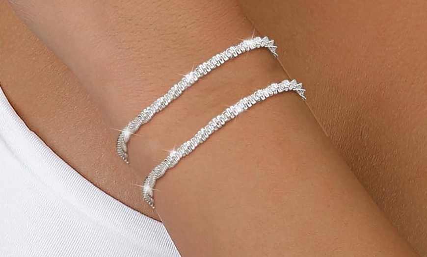 Image 6: One or Two Silver Plated Elegant Bracelets