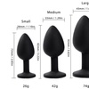 Image 8: 3Pc/Set Silicone Diamond Anal Plug Soft Massager Jewelry Anal Sex Toys Trainer