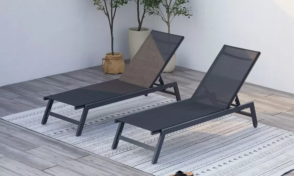 Lot de 2 transats Côté Lounge