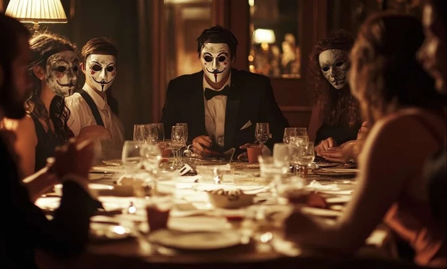 Image 1: Krimi-Dinner für 2 Personen inkl. 4-Gänge-Menü & Prosecco