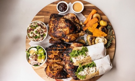 Family Pack - 1 whole chicken, 2 family fries, 1 salad and 1.25 drink - Main Grill Chicken, Salads, Burgers and Souvlaki Mornington