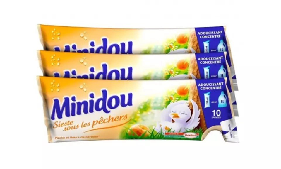 3, 5, 6 ou 16 Assouplissants Minidou en éco-packs, 2 parfums - Second Medium