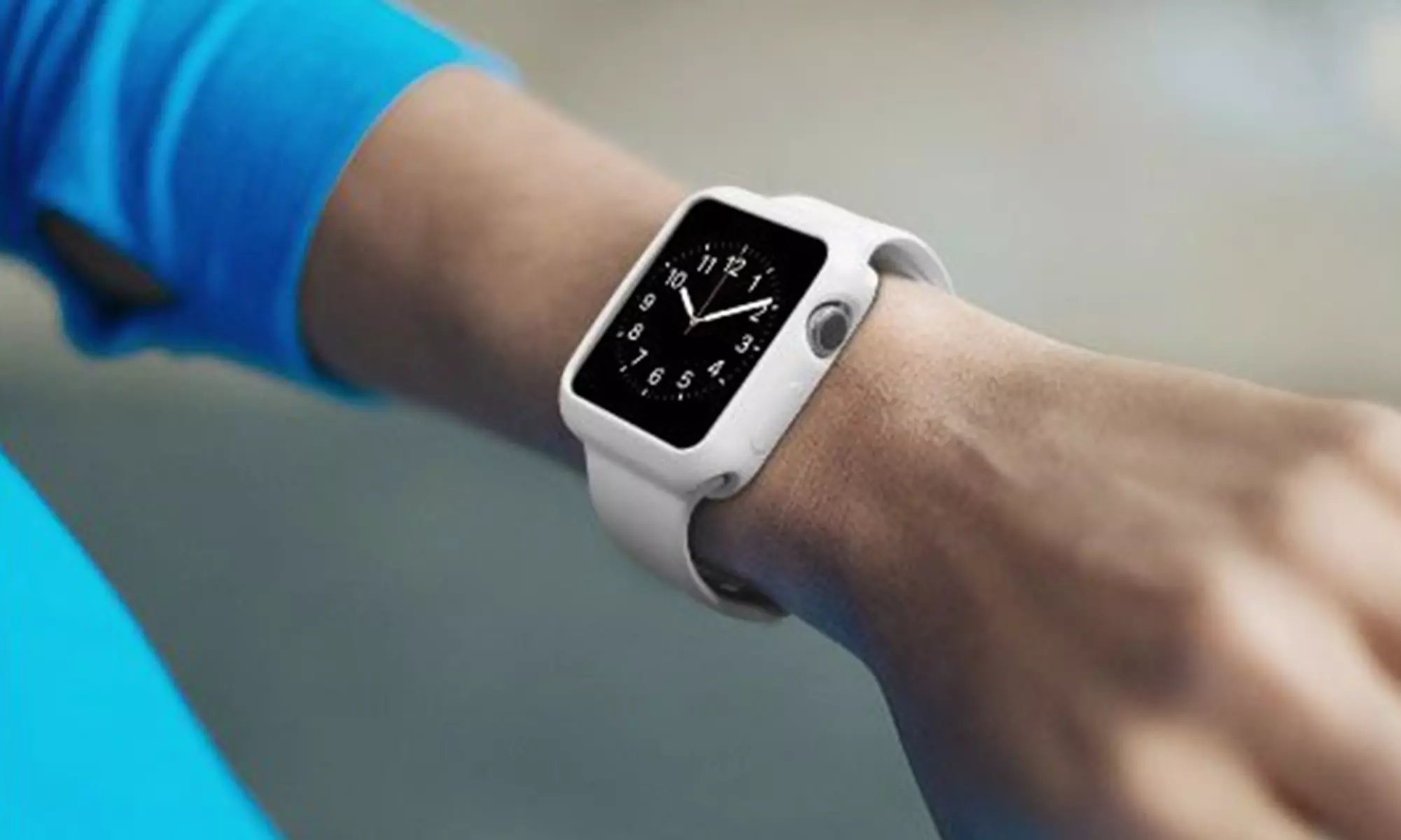 Matte Cover Scratch Resistant Case W/ Replacement Wrist Band for Apple Watch - Primary Image