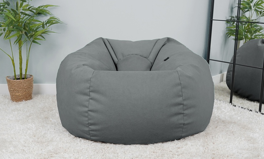 Image 9: Rucomfy Large Machine Washable Adults Beanbags with Filling