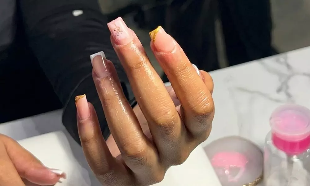 Nail Makeover: Gel Polish Manicure or Full Acrylic Set w/ Design/More