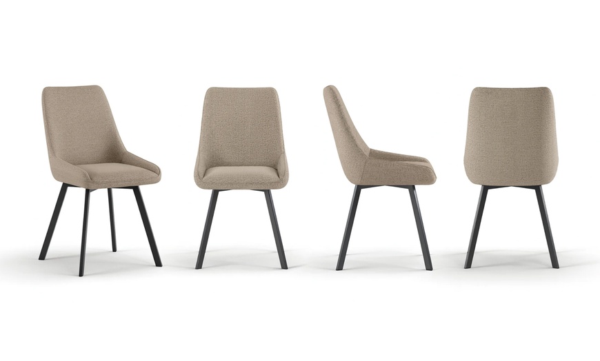 Image 10: Set di 4 sedie Artemis, design elegante e contemporaneo