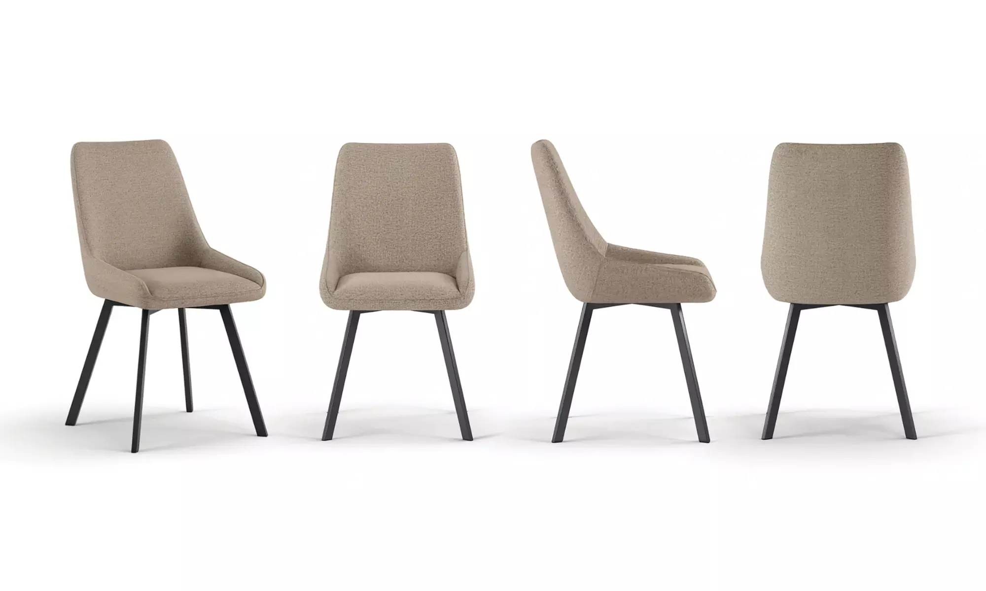 Set di 4 sedie Artemis, design elegante e contemporaneo