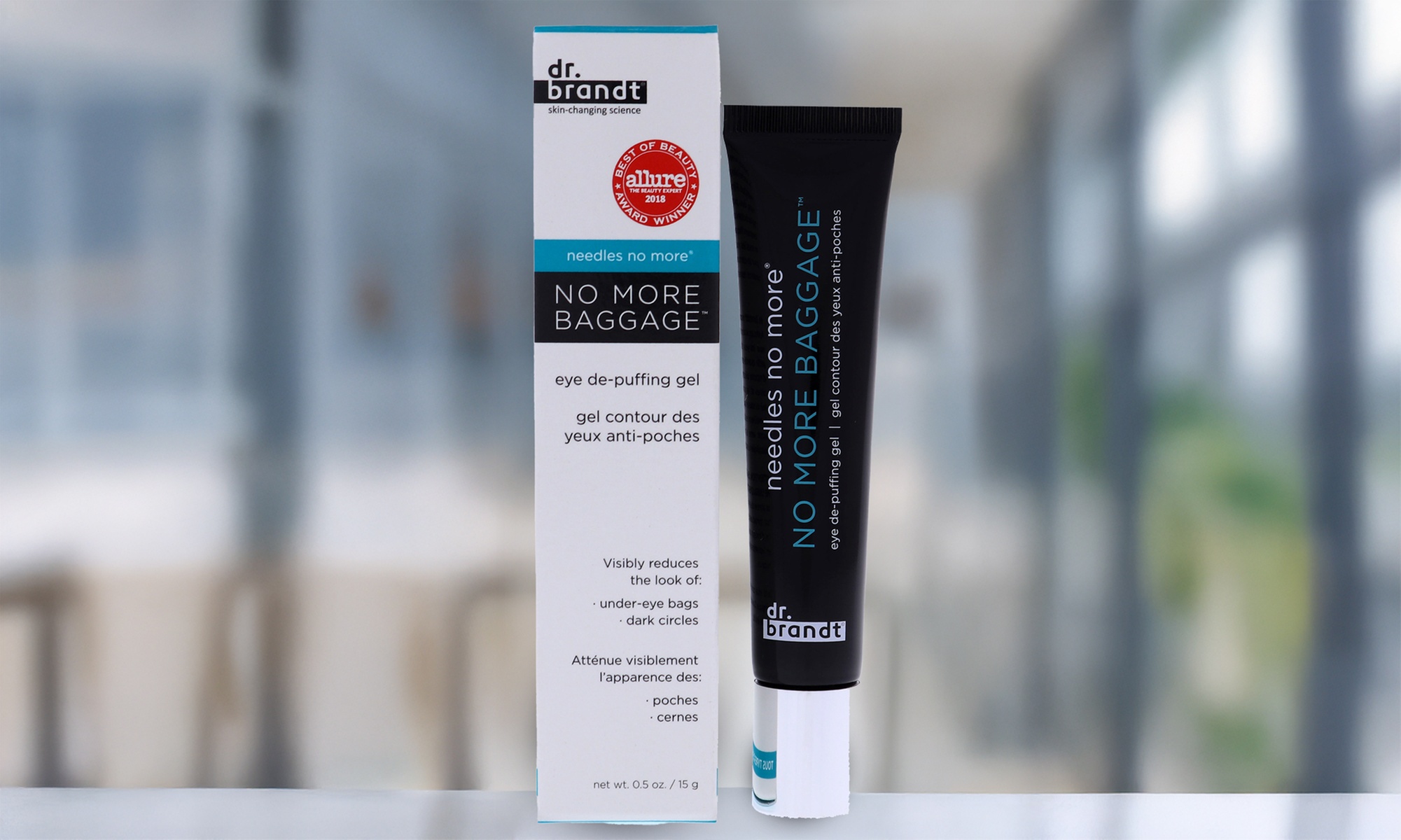 Dr. Brandt Needles No More No More Baggage for Unisex 0.50 oz Eye Gel