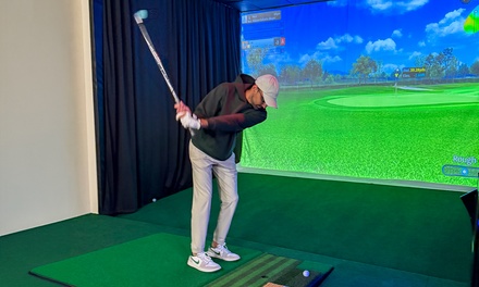 One Hour Golf Simulator up to 4 People; Valid Any Day - The Greens Golf Lounge