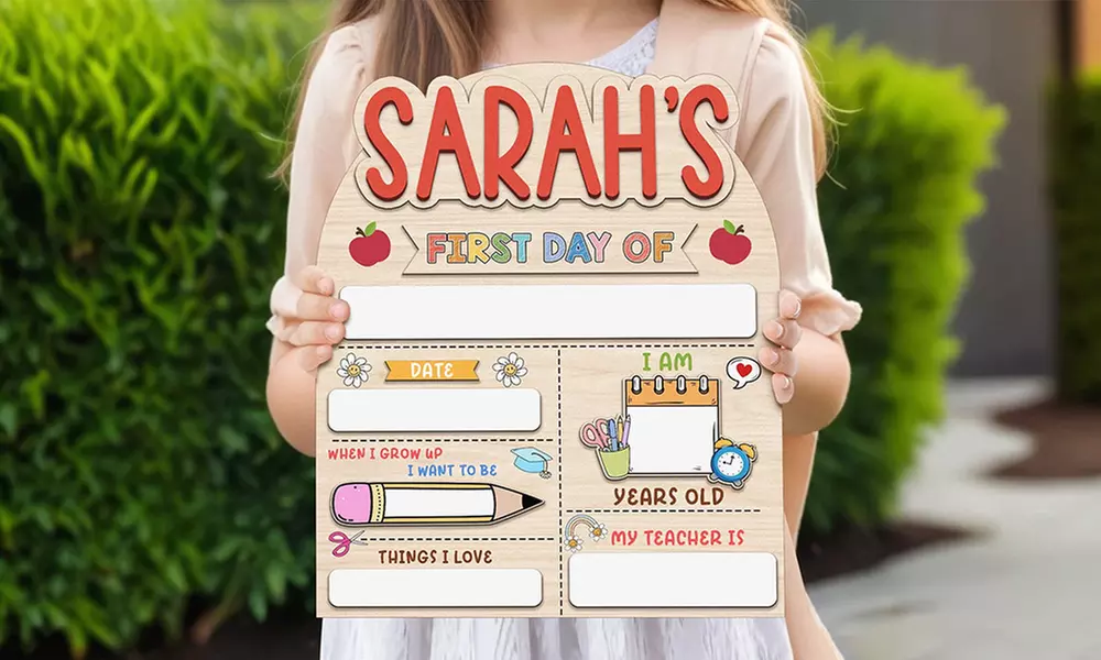 1- or 2-pack of First Day of School Signs