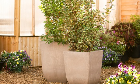 Groupon Unisex Tuscano Marble & Stone Effect Planter: Large /Two