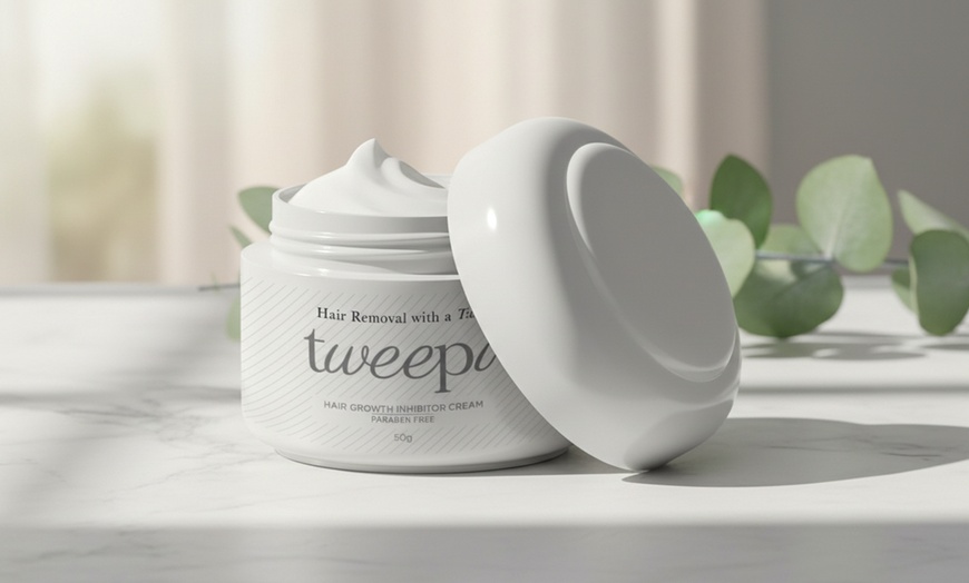 Image 1: Up to Three Tweepi Hair Growth Inhibitor Creams 50g