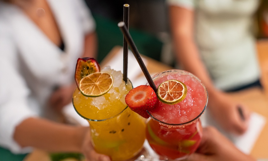 Image 4: One or Two Brazilian Meat Platter with Chips and Cocktail for 2 People