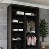 Image 4: Slidingwardrobe4u Bali Sliding Wardrobe with Curved Mirror