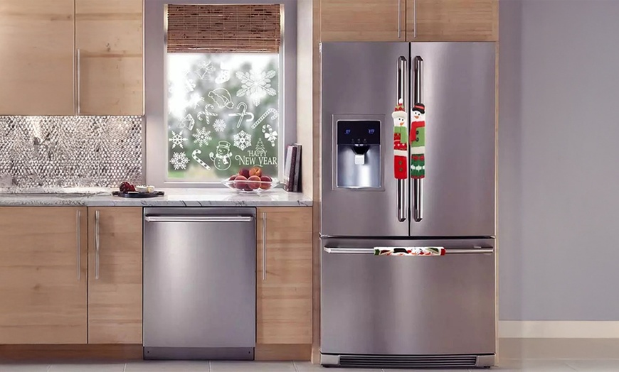 Image 5: Christmas Fridge Door Handle Covers Set