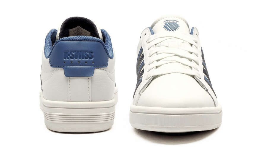 Image 7: K-Swiss Court Tiebreak II Men's Leather Trainers