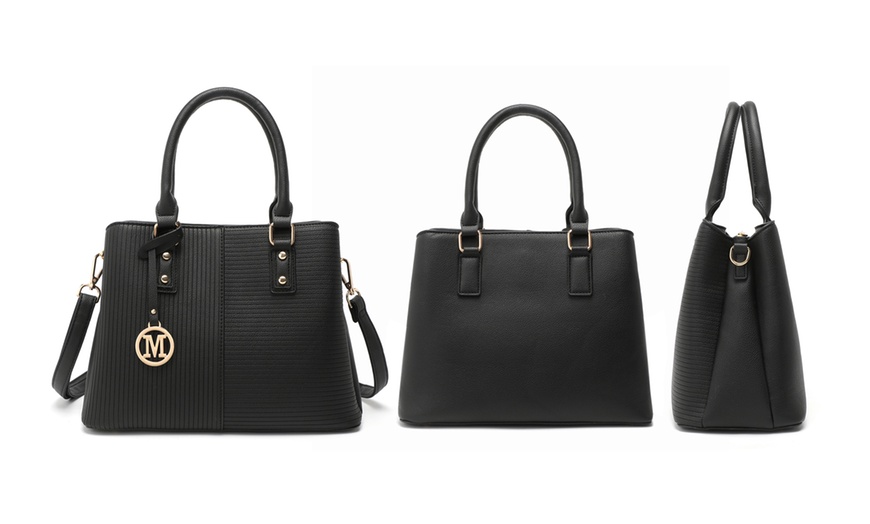 Image 7: Women's Color-block Fashion Tote and Top Handle Handbags