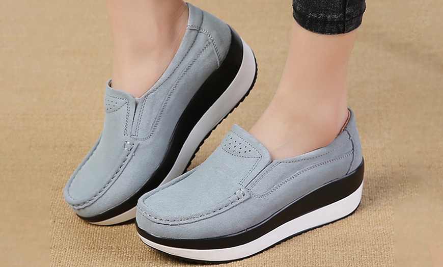 Image 7: Slip-On Platform Loafers