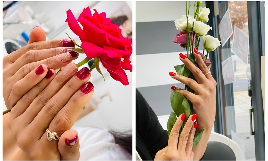 Image 5: Gel Mani or Gel Pedi Or Both with Optional Removal 