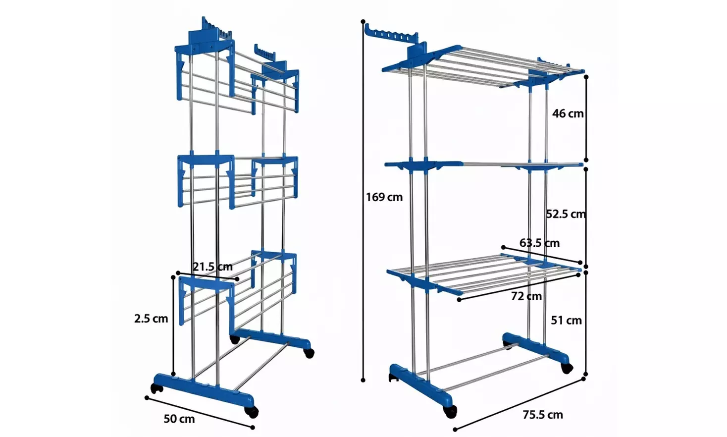 Stendibiancheria a 4 livelli
