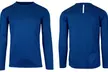 Men's Long Sleeve Moisture Wicking Crew Neck Tagless Performance Tee - Second Medium