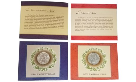 1980 Susan B. Anthony Dollar Set (2-Piece)