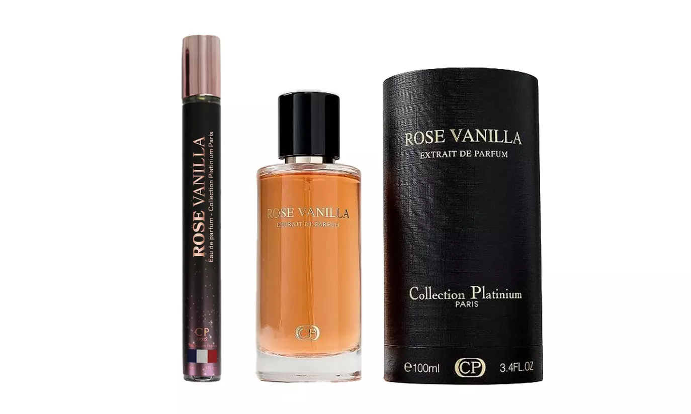 Eau de parfum "Rose Vanille" de Platinum Collection