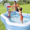 Image 1: Intex Family Pool with Basketball Hoop