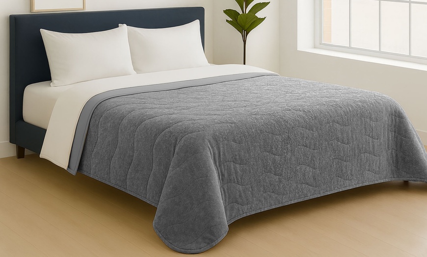 Image 19: Couette "Irina" en microfibre velouté 