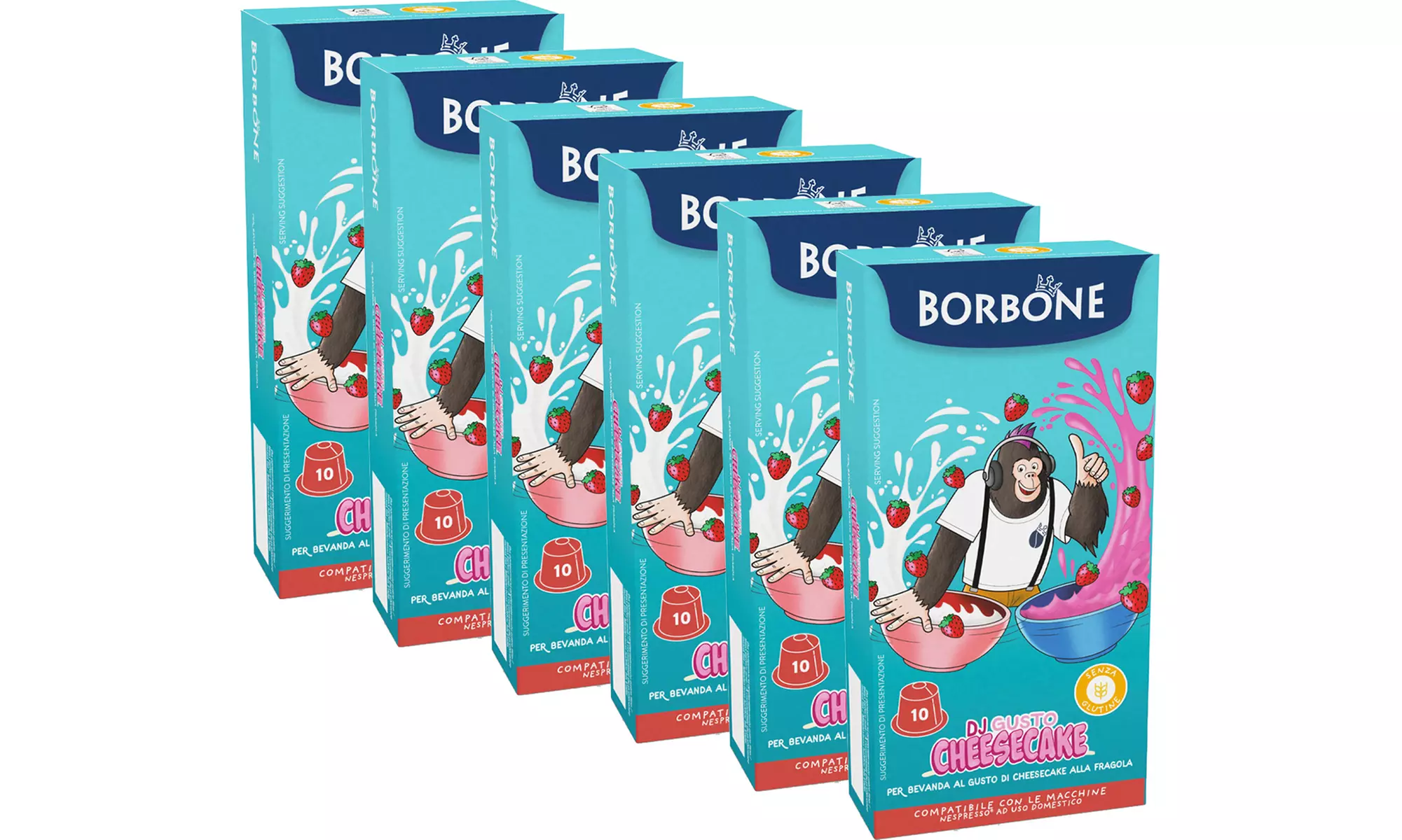 60 o 120 capsule Borbone compatibili con Nespresso