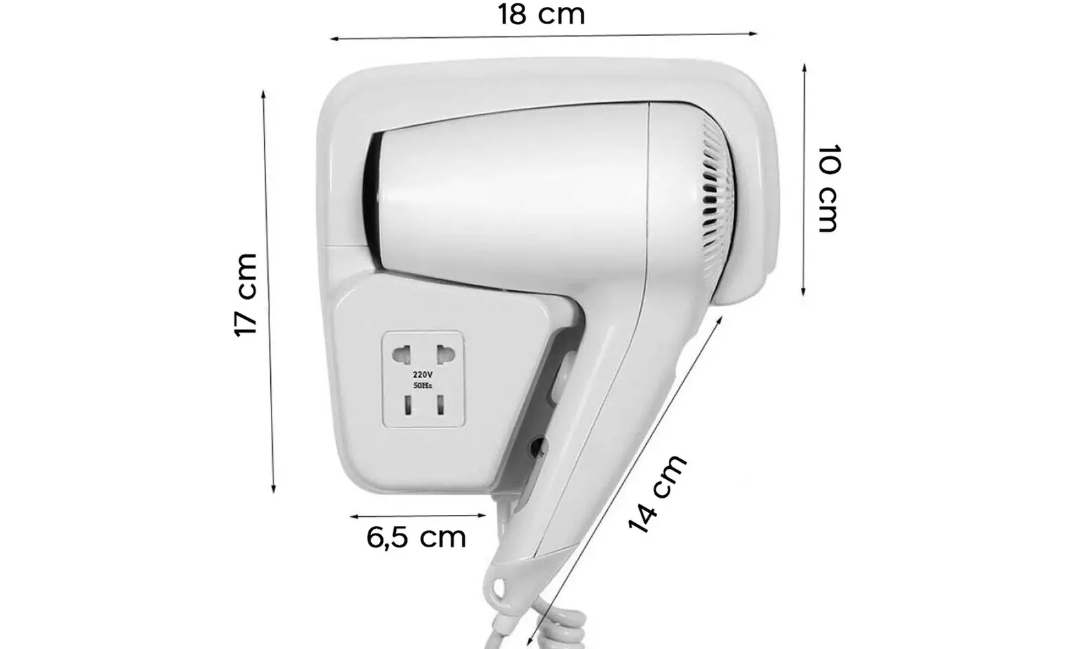Sèche-cheveux mural comme à l'hôtel - Image 5