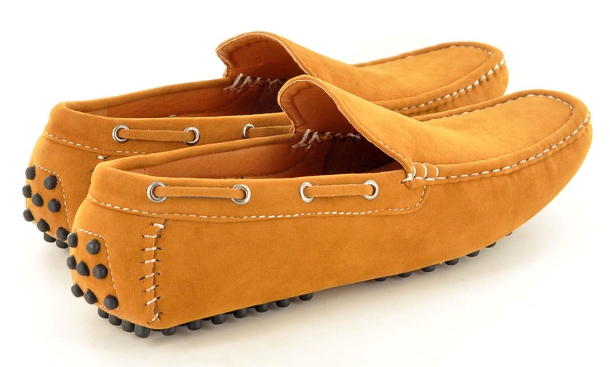 Image 20: Men's Faux Suede Casual Loafers