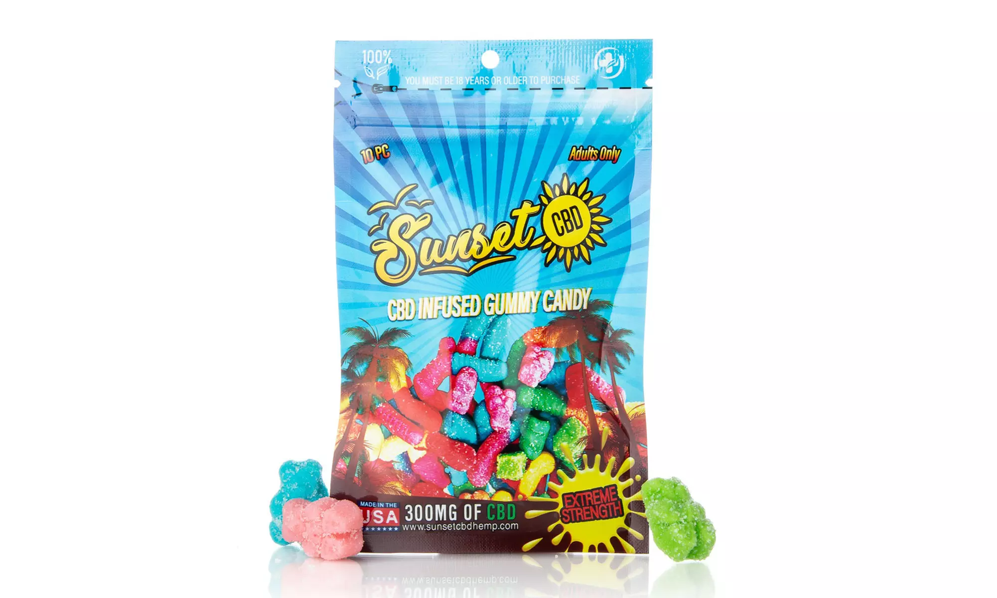 Groupon Exclusive High Potency CBD Infused Gummy Bundles (Kangaroo & Sunset)