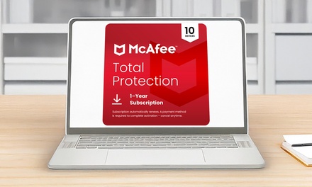 McAfee Total Protection 2025 : 3 appareils / 1 an