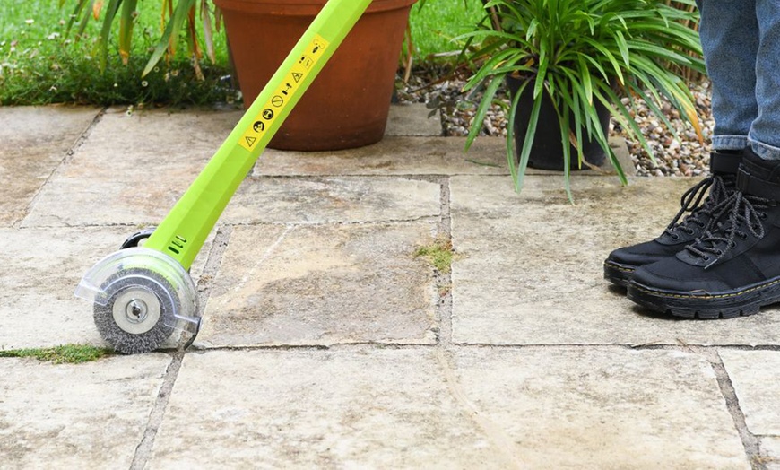Image 8: Electric Weed Sweeper Tool: Corded or Cordless
