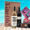 Image 1: VineOh! Summer Wine Gift Set – Pick 2 Fine Wine Bottles, and Kit with Fun Accessories & Self-Care Essentials