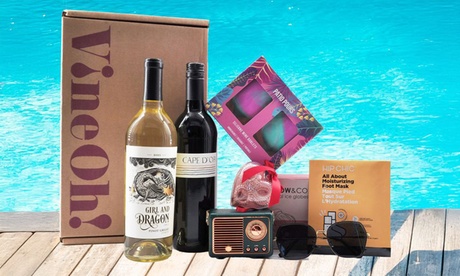 VineOh! Summer Wine Gift Set – Pick 2 Fine Wine Bottles, and Kit with Fun Accessories & Self-Care Essentials VineOh! Summer Wine Gift Set – Pick 2 Fine Wine Bottles, and Kit with Fun Accessories & Self-Care Essentials